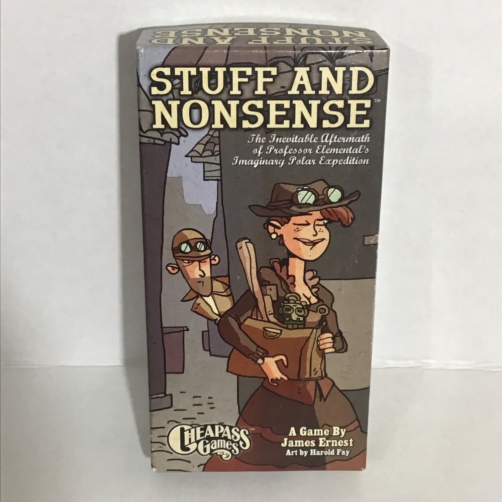 Cheapass‎ Games Stuff and Nonsense Tabletop Board Game James Ernest CAG 220